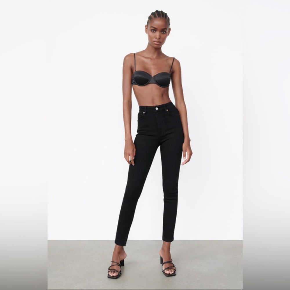 NWOT Zara Black Skinny Vintage Jeans